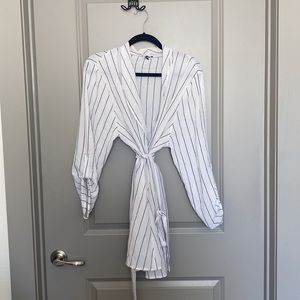 Charlotte Russe Striped Duster Cardigan